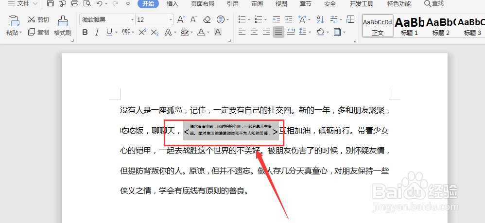WPS文字文档中如何设置双行合一