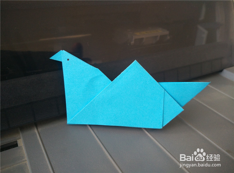 小鸟折纸的做法