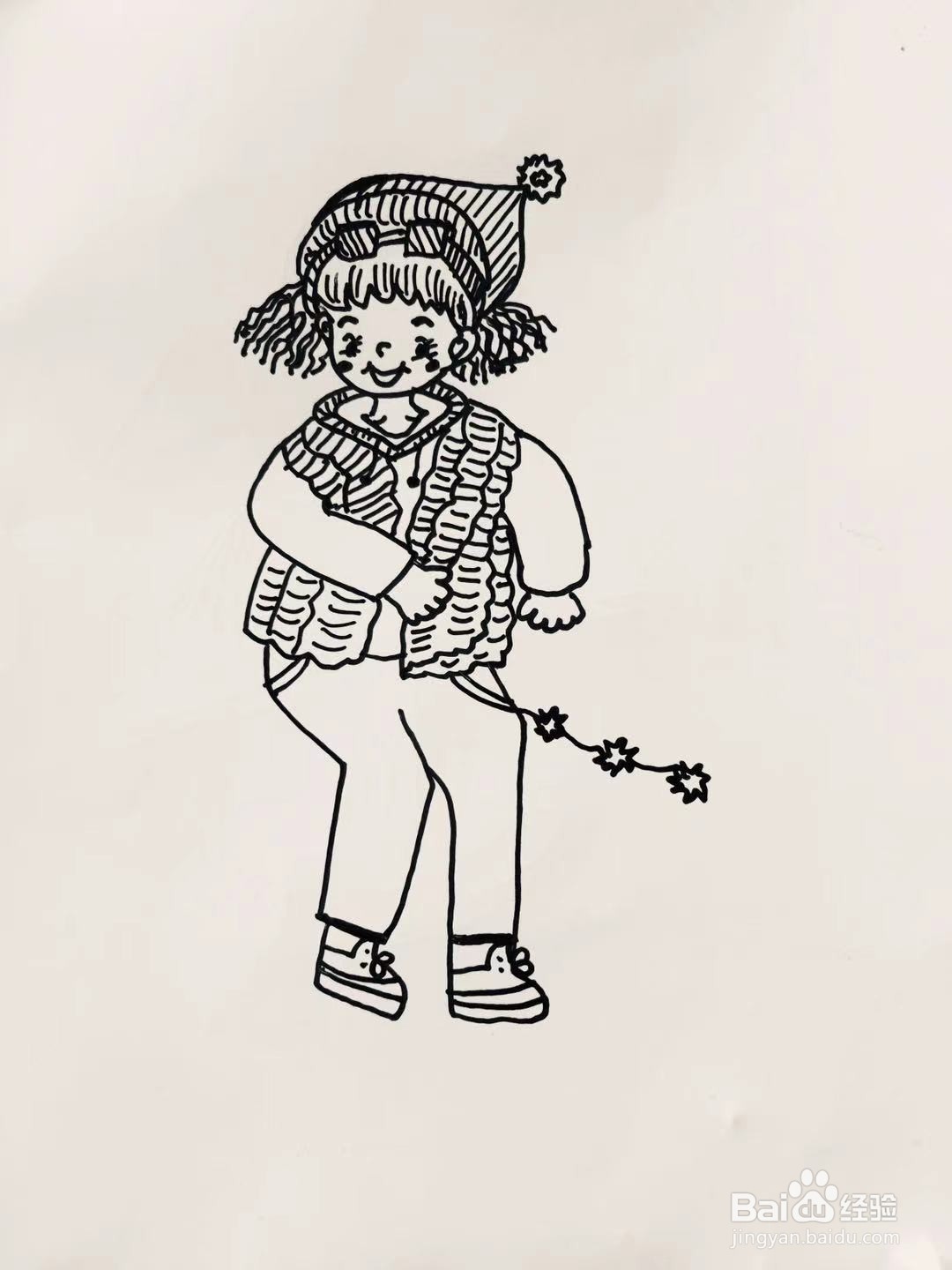 插画教程之如何画一个滑雪的女孩