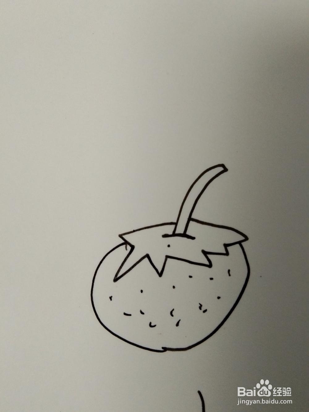 如何画简笔画的草莓？