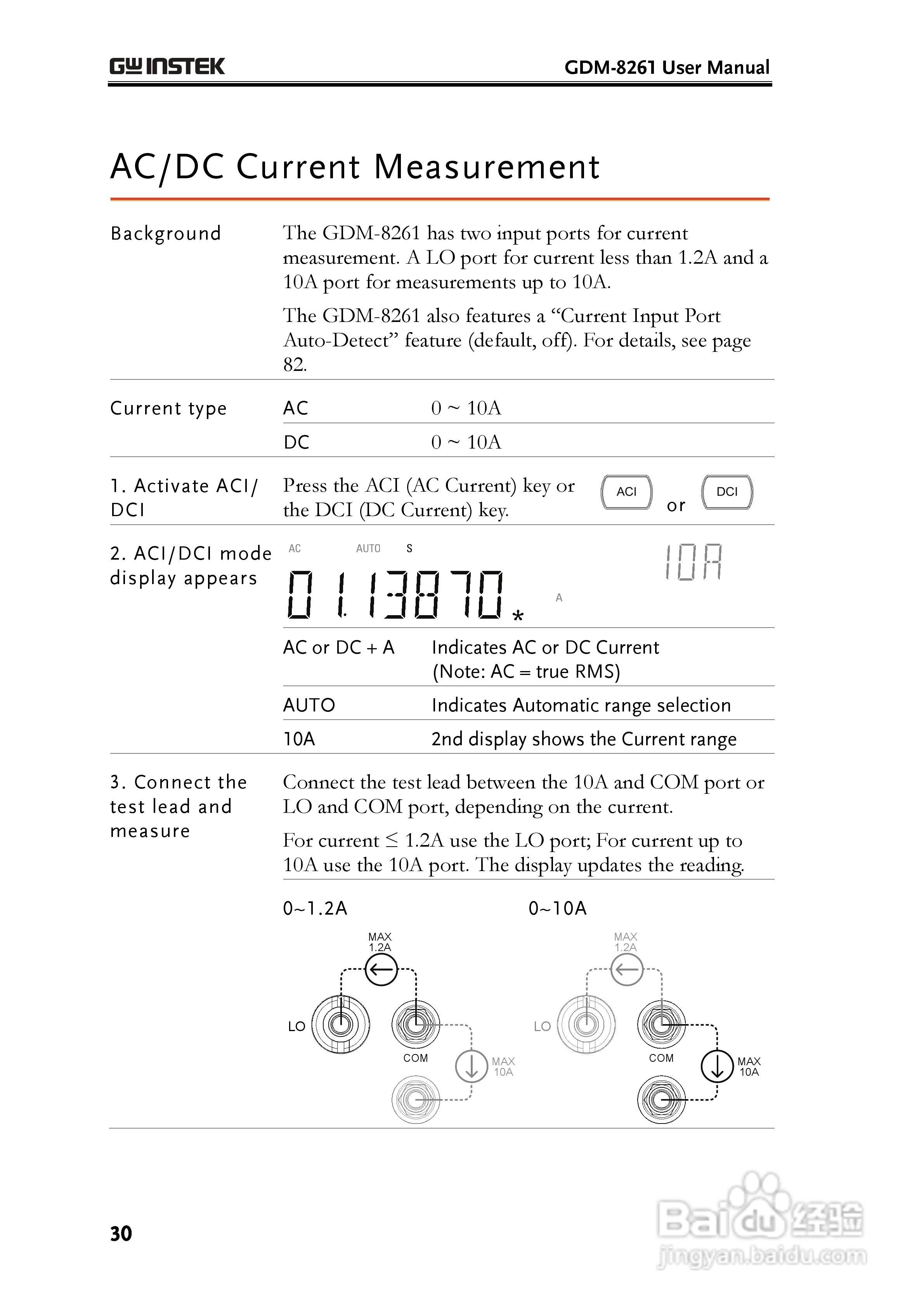 固纬GDM-8261数字万用表使用说明书:[3]