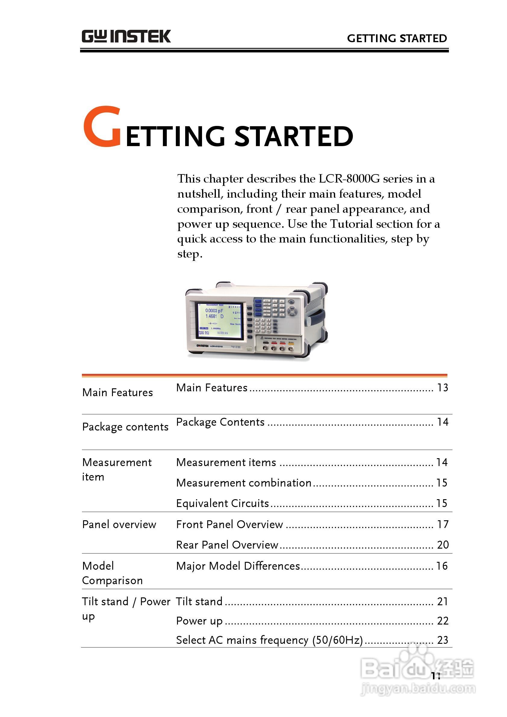 固纬LCR-8105G高精度LCR测试仪使用说明书:[2]