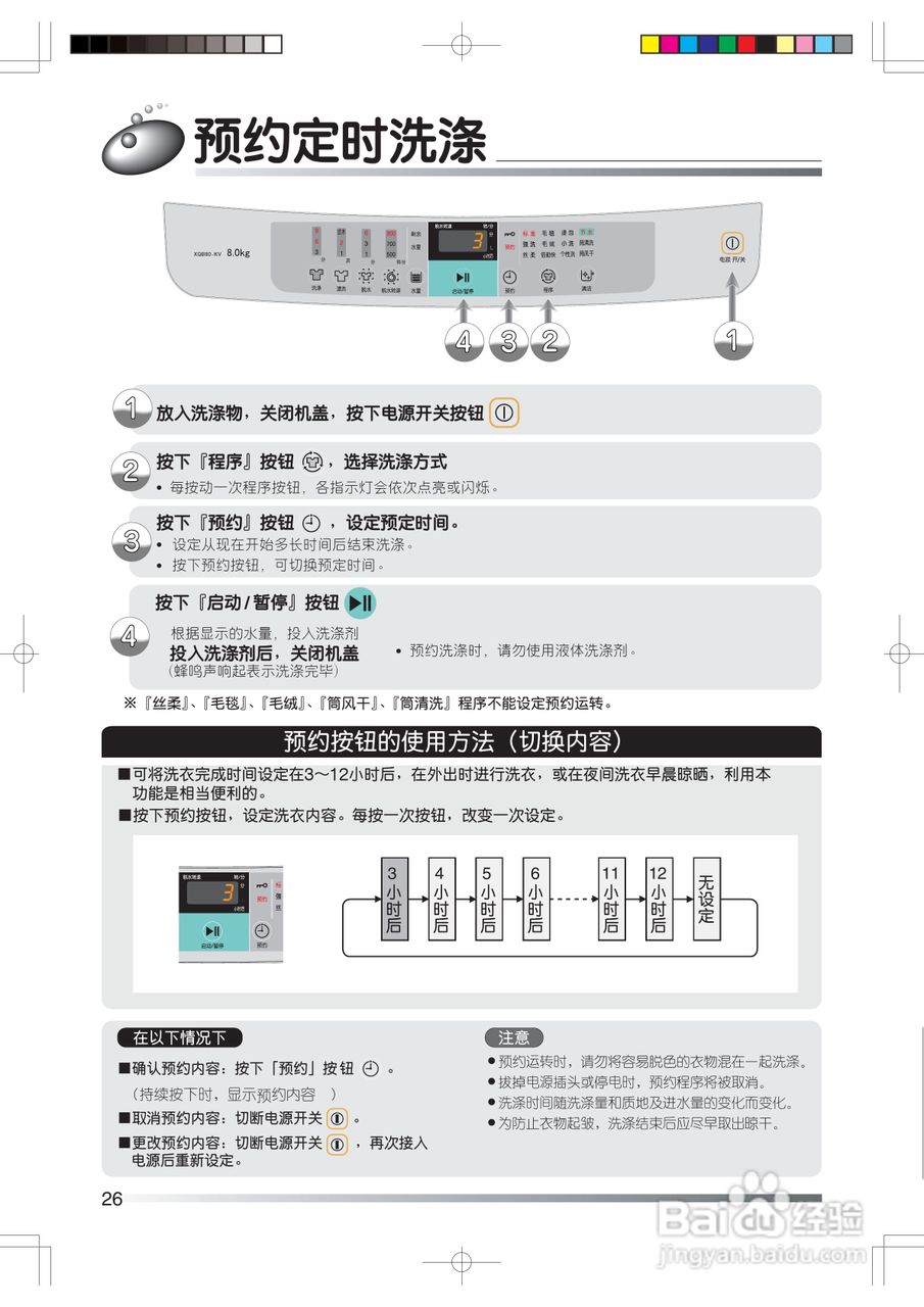 日立XQB80-KV洗衣机使用说明书:[3]