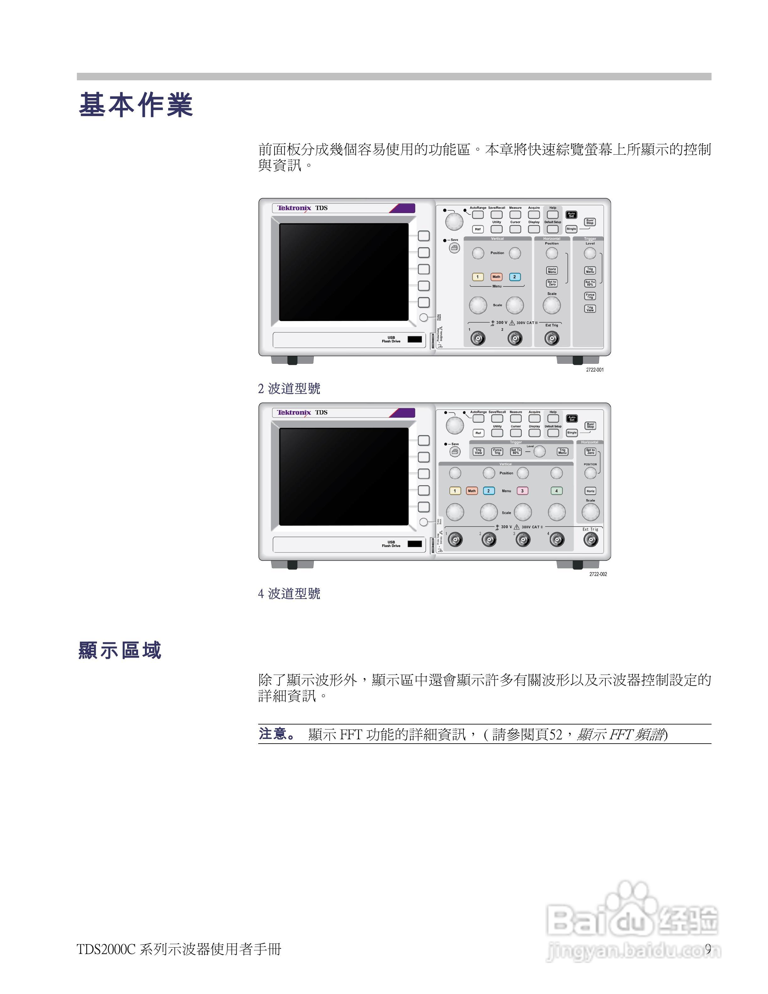 Tektronix TDS2000C系列数位储存示波器说明书:[3]