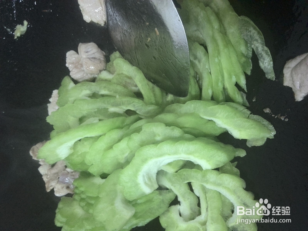 苦瓜片炒猪肉