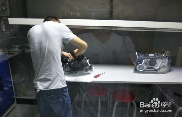 锋程车改东莞虎门HID灯改装路虎神行者2灯光升级