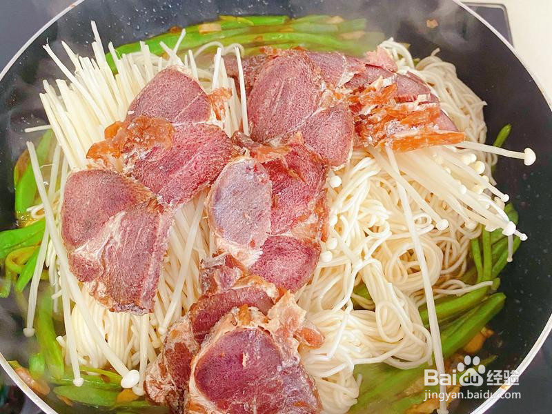 很随意的快手豆角焖面的做法