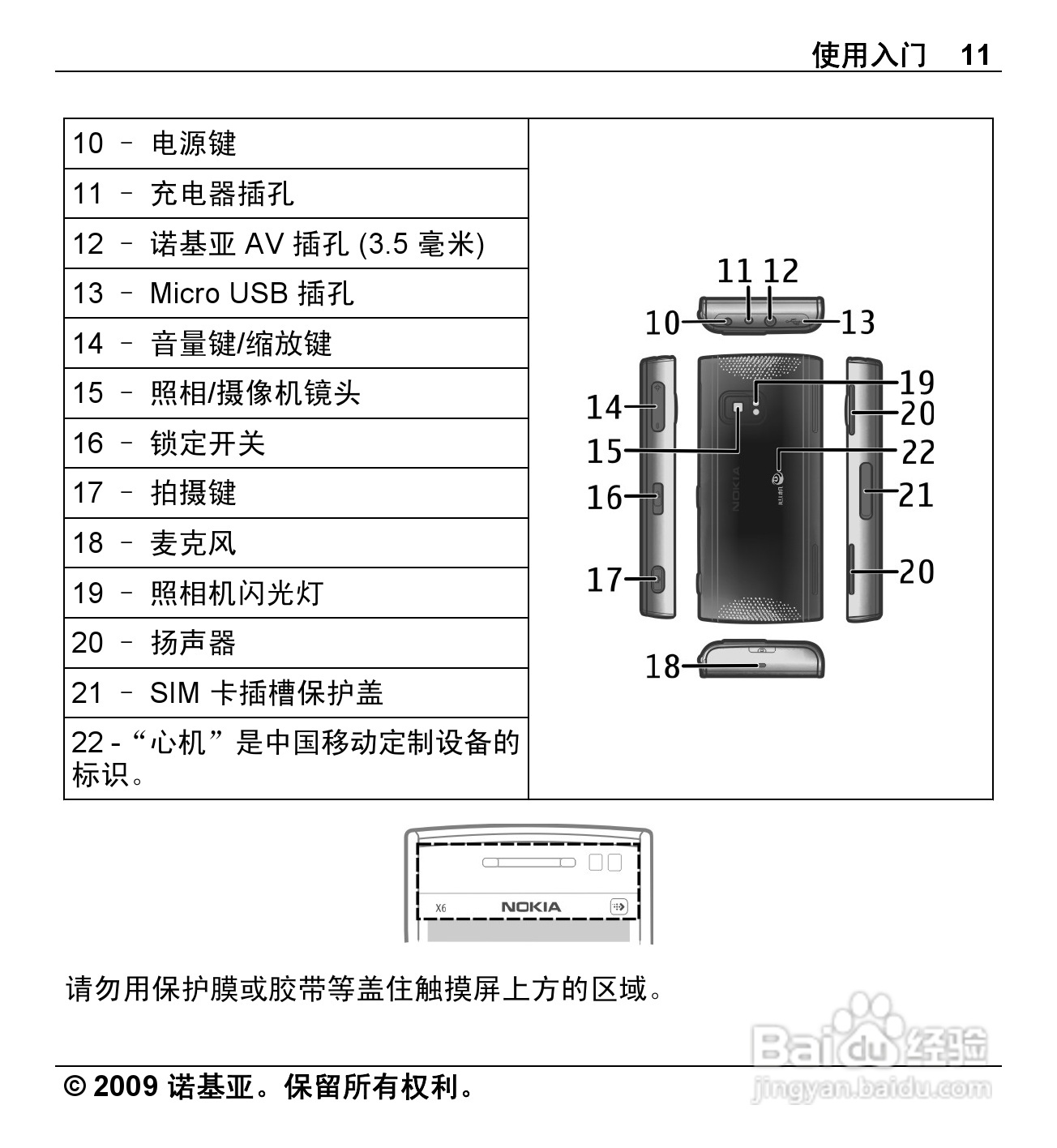 诺基亚Nokia X6-00手机使用说明书:[2]