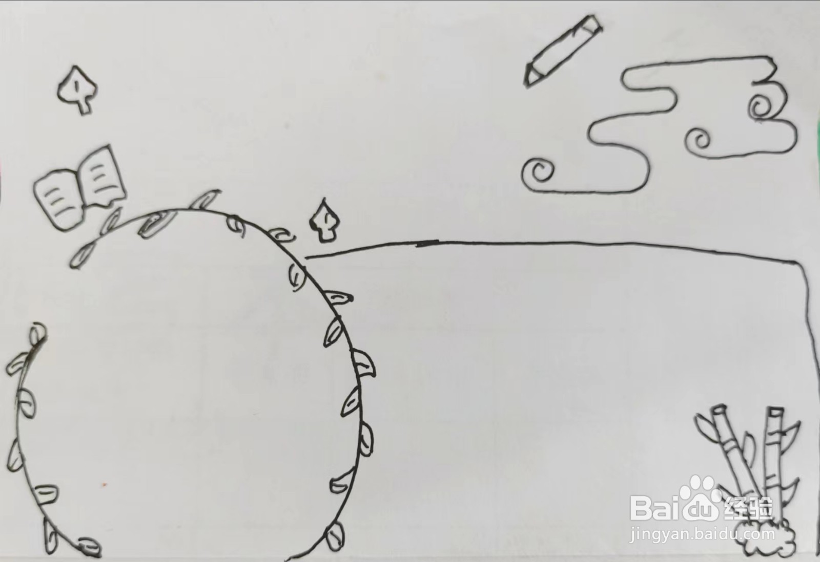 教大家怎样画“畅游诗海”的手抄报？