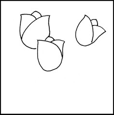 怎样画简笔画（花卉）：[1]郁金香