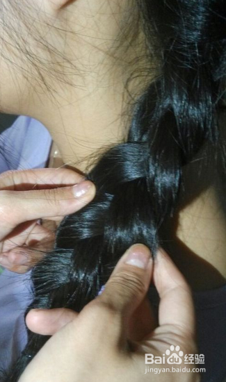 蜈蚣辫田园编风发型