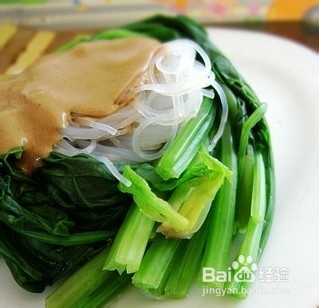 麻酱粉丝菠菜的做法