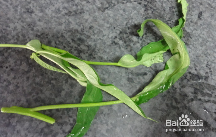 怎么做一道美味的天然虾酱炒空心菜？