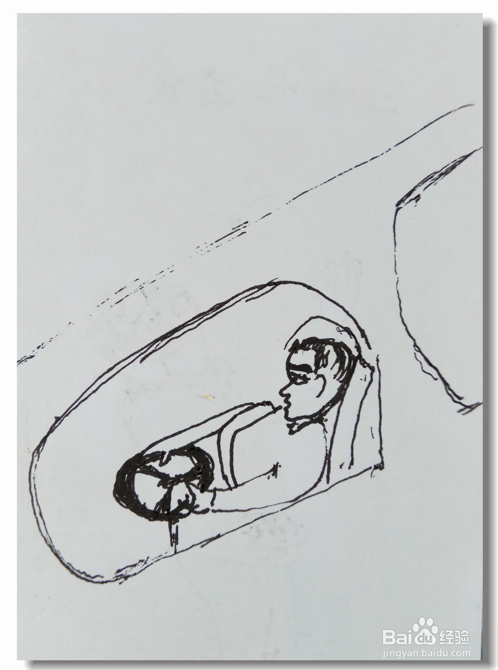 怎样画钢笔画“开车”？