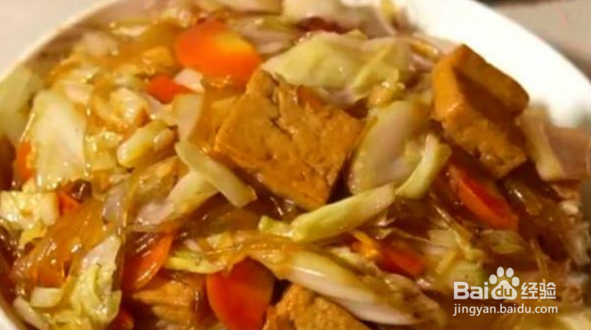 白菜炒粉条的家常做法