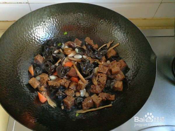 家常菜-烤麸烩菜