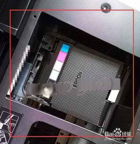 Epson爱普生R330怎么拆除墨仓盖子如何取出墨盒