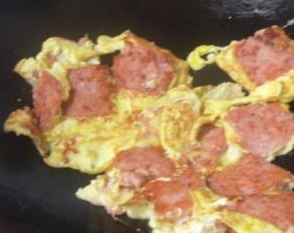 蛋香火腿的做法