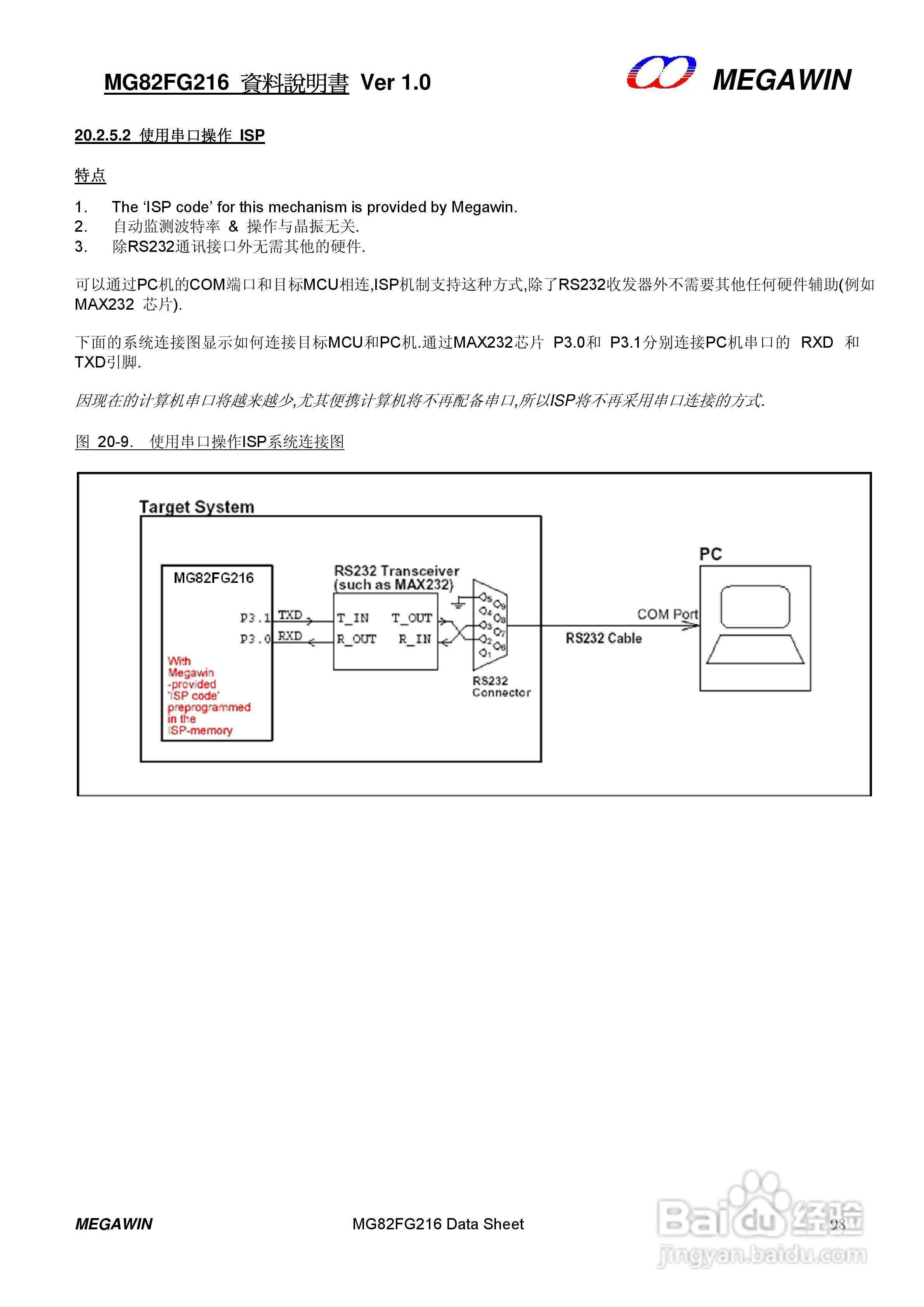 MEGAWIN MG82FG216 8 位微处理器用户手册:[10]