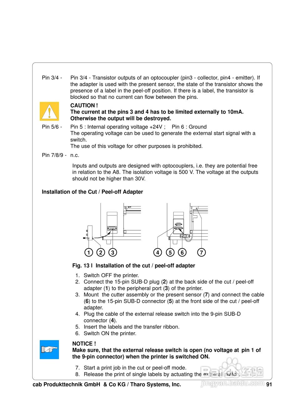 cab A8200打印机使用说明书:[10]