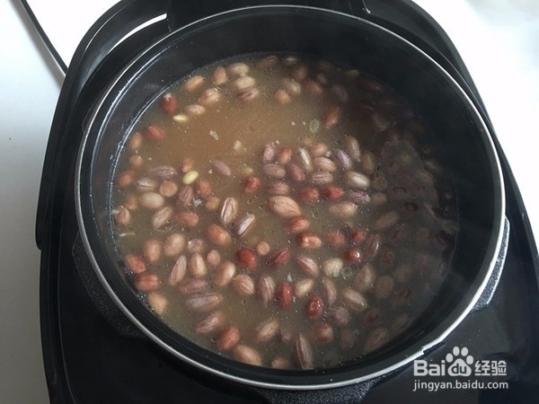 家庭美食花生黄豆皮冻