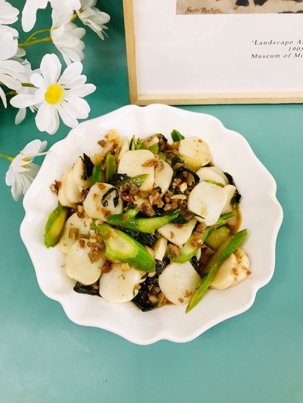 豇豆肉末炒年糕