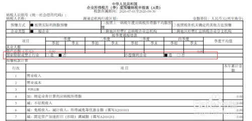 企業所得稅a類表怎麼填