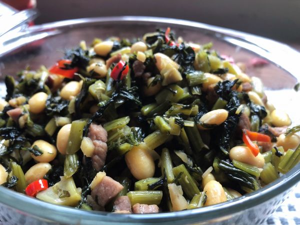 辣炒雪里蕻黄豆