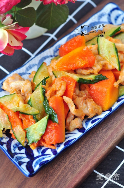 木瓜熘鸡片的做法