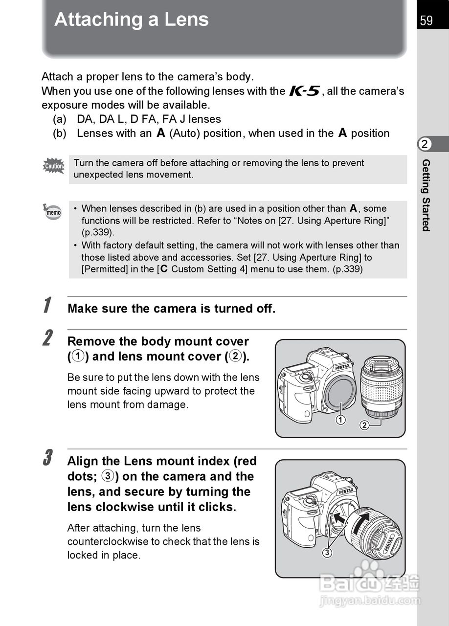 宾得K-5数码相机使用说明书:[7]