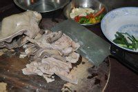 三色椒炒猪肚的做法