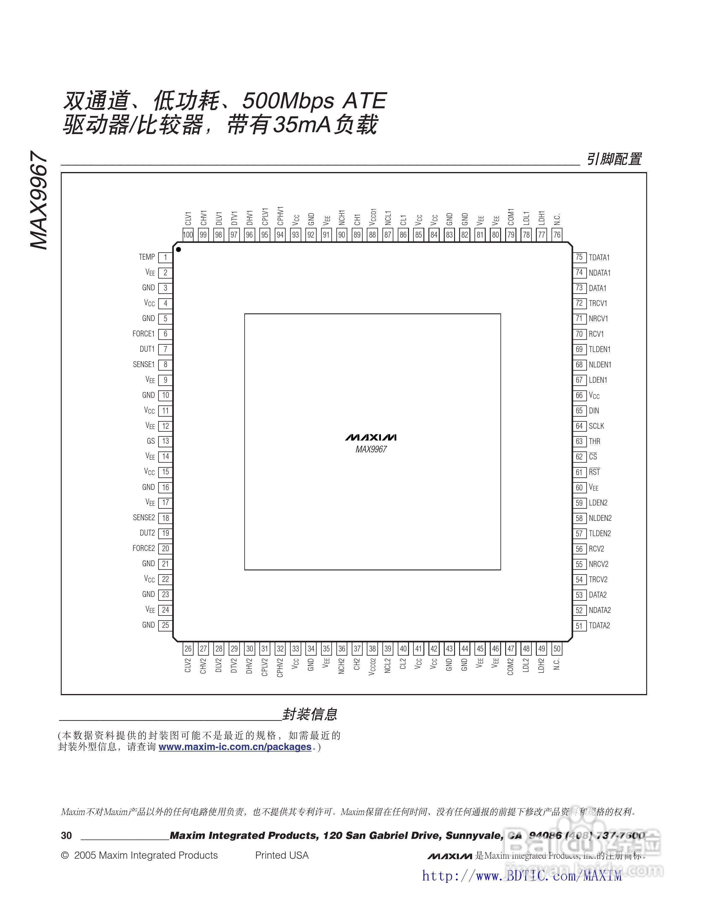 MAXIM MAX9967驱动器说明书:[3]