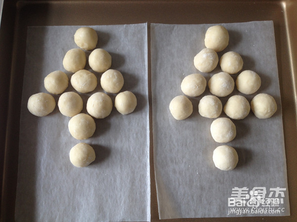 圣诞树面包的做法