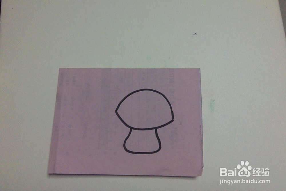 怎样画蘑菇？简单儿童手工画样