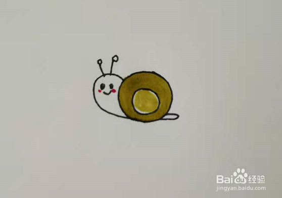 <b>怎样用简单几笔画一个小蜗牛</b>