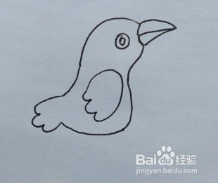 简笔画：一只小乌鸦