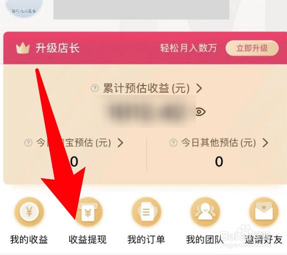 美逛收益怎么提现