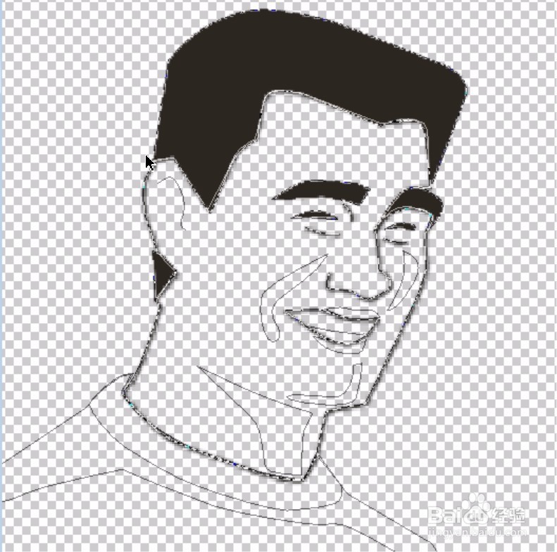 卡通姚明图片绘制
