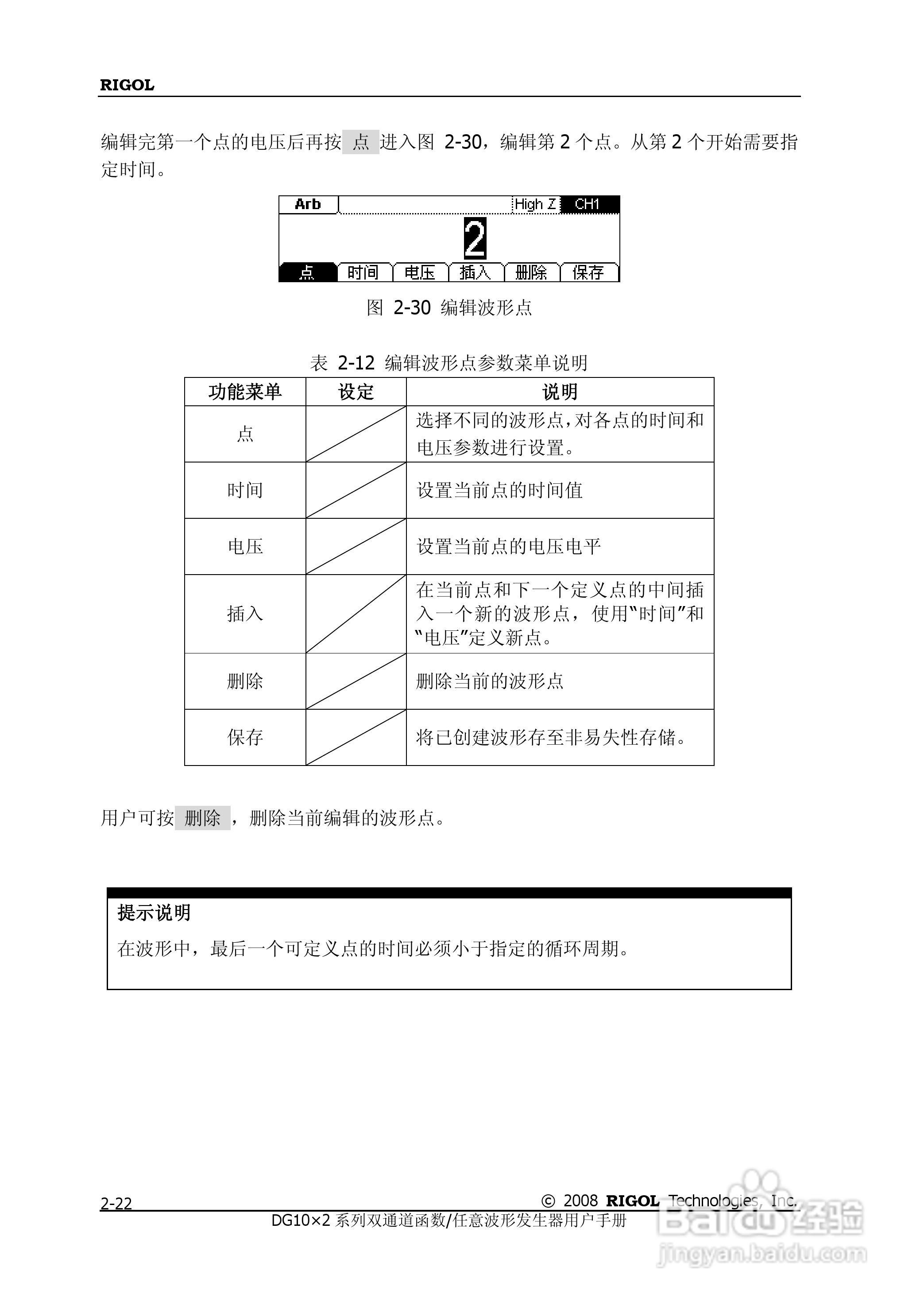 DG1012函数/任意波形发生器使用说明书:[5]