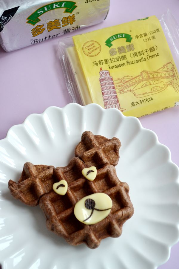 布朗熊卡通华夫饼