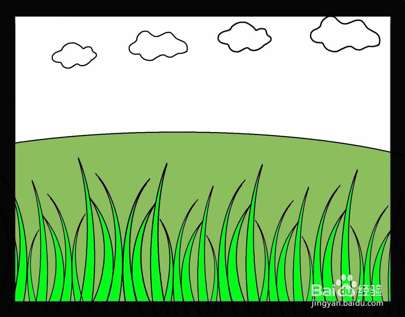 草地漫画画法图片