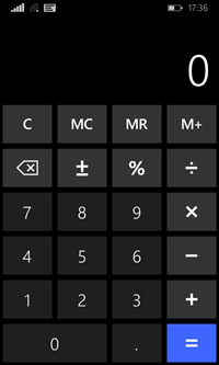windows phone8.1 计算器的多功能性