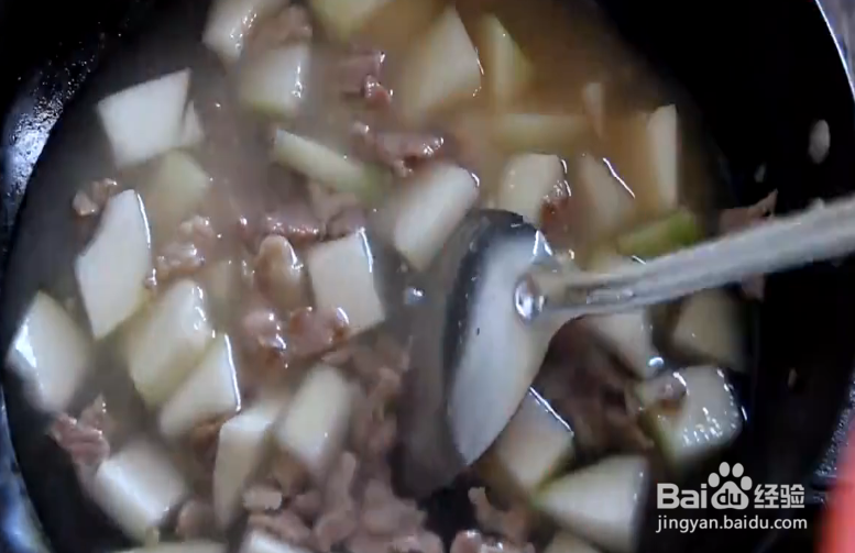冬瓜肉片汤的做法