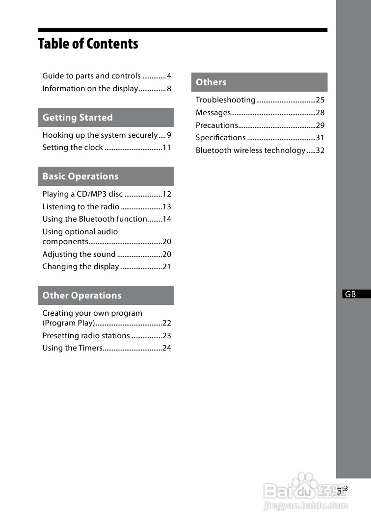 索尼CMT-BX50BT迷你组合音响使用说明书:[1]