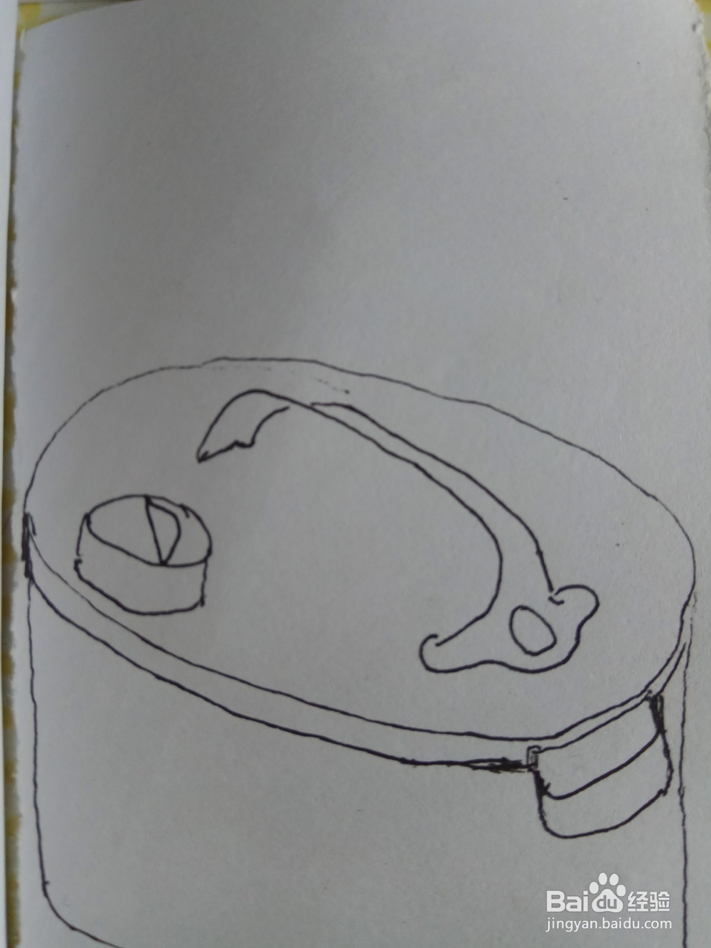 怎样画儿童简笔画电饭锅？