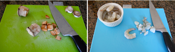 美味沙拉-烤蘑菇大虾