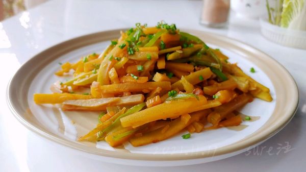 椒蒜生炒南瓜条