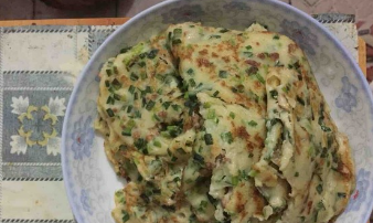 美味韭菜鸡蛋饼
