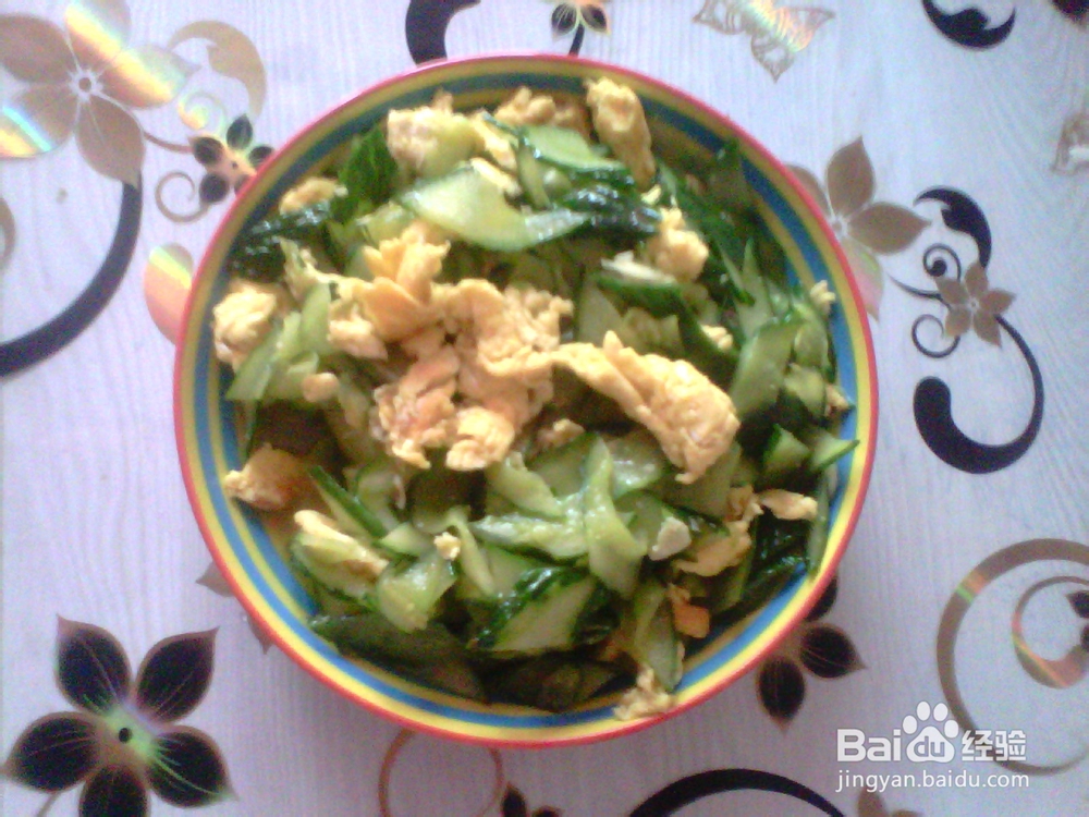 鸡蛋炒黄瓜片的做法