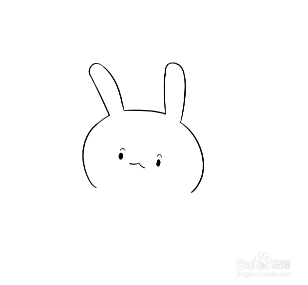 如何手工画卡通兔子的简笔画？